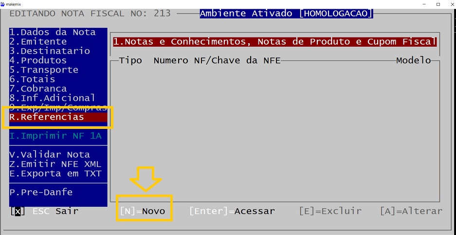 coloque as opções igual a imagem